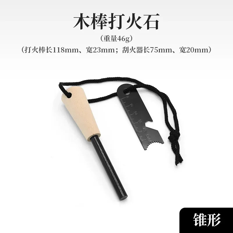 Waterproof Magnesium Flint & Steel Stick Survival Fire Starting Kit Essential Camping Outdoor Gear for Simple Outdoor Flint