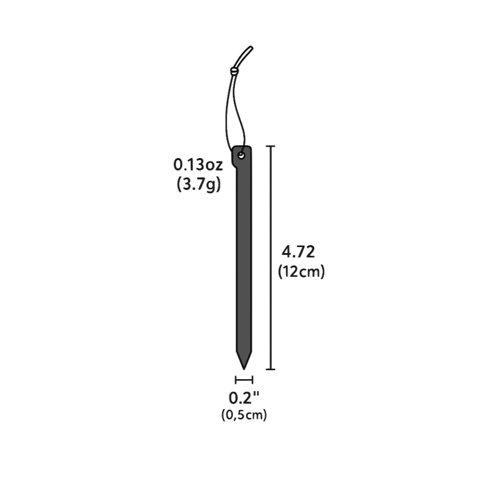[HODR] Carbon Peg Tent Stakes Pegs Carbon Fiber 12cm 3.7g Ultralight Backpacking Tent Nails Outdoor Camping Equipment Hiking